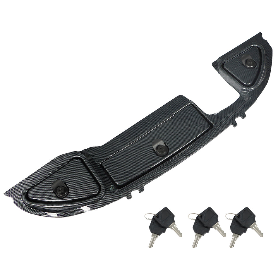 Fits For Club Car Precedent Golf Cart Carbon Fiber Dash w/ Locking Doors 2008.5+