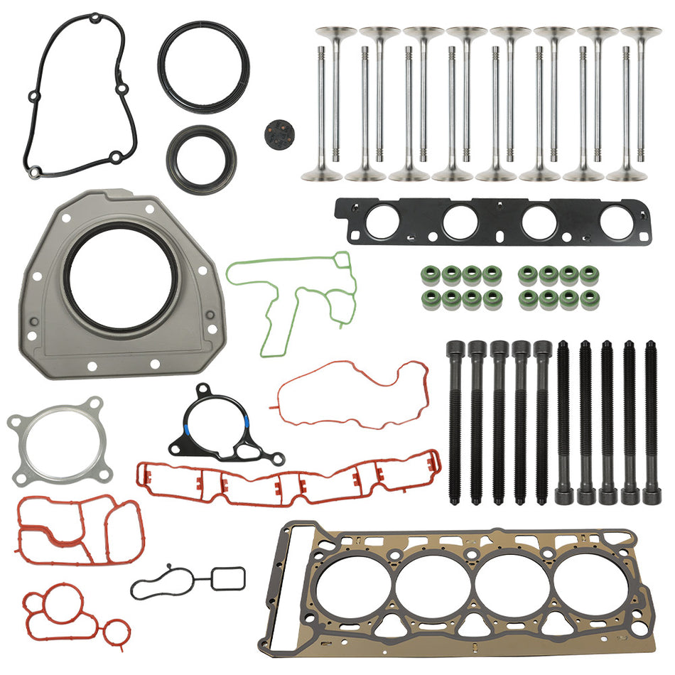 Labwork Fit For VW Jetta CC GTI Audi A4 Q5 2.0L Head Gasket Valves Bolts Kit
