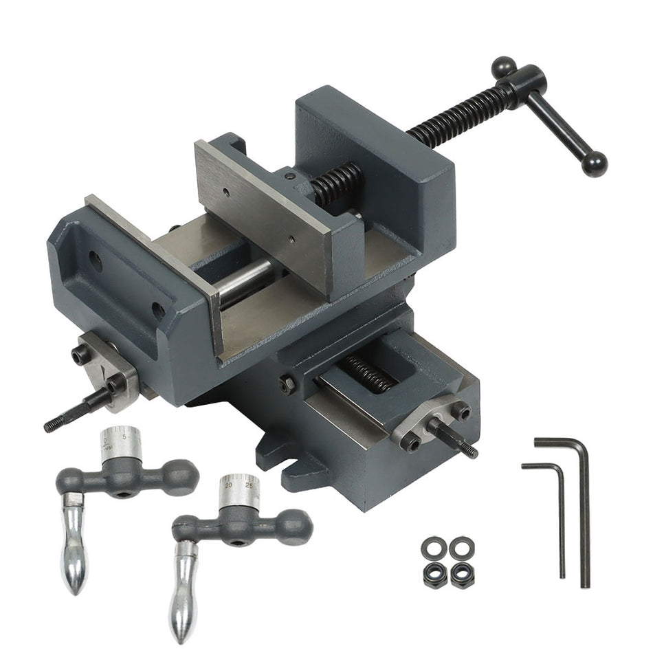 New Cross Slide Drill Press Vise, 4?? Jaw Opening, 1-3/8?? Jaw Depth CS4 4"