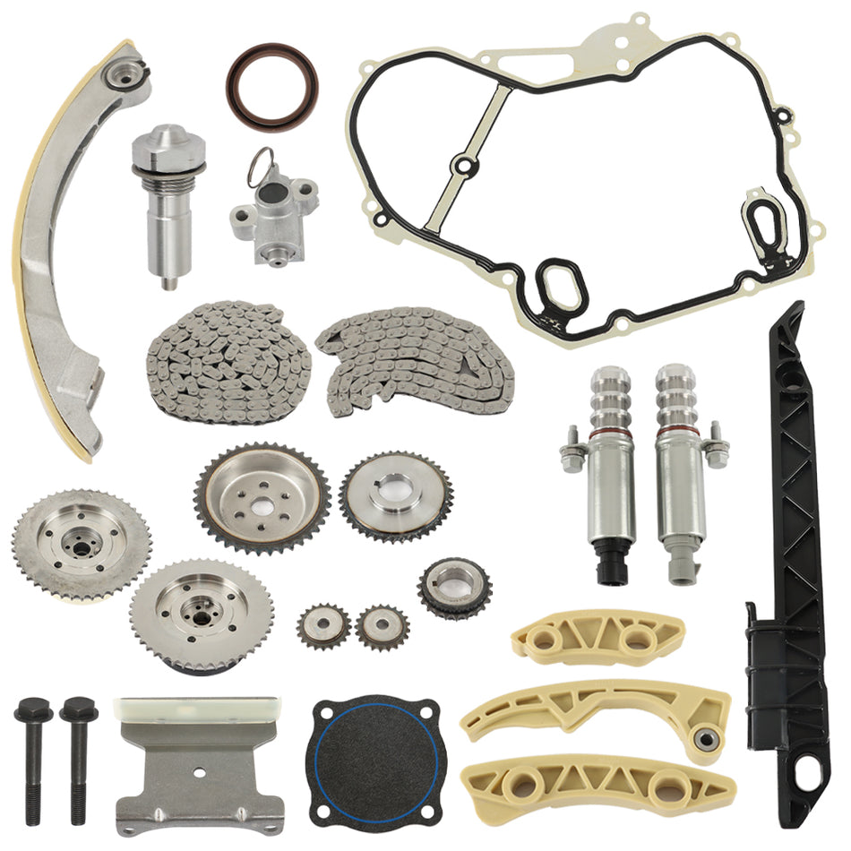 Labwork Timing Chain Kit Actuator Gear Cover Gasket For GM Ecotec 2.2L 2.4L