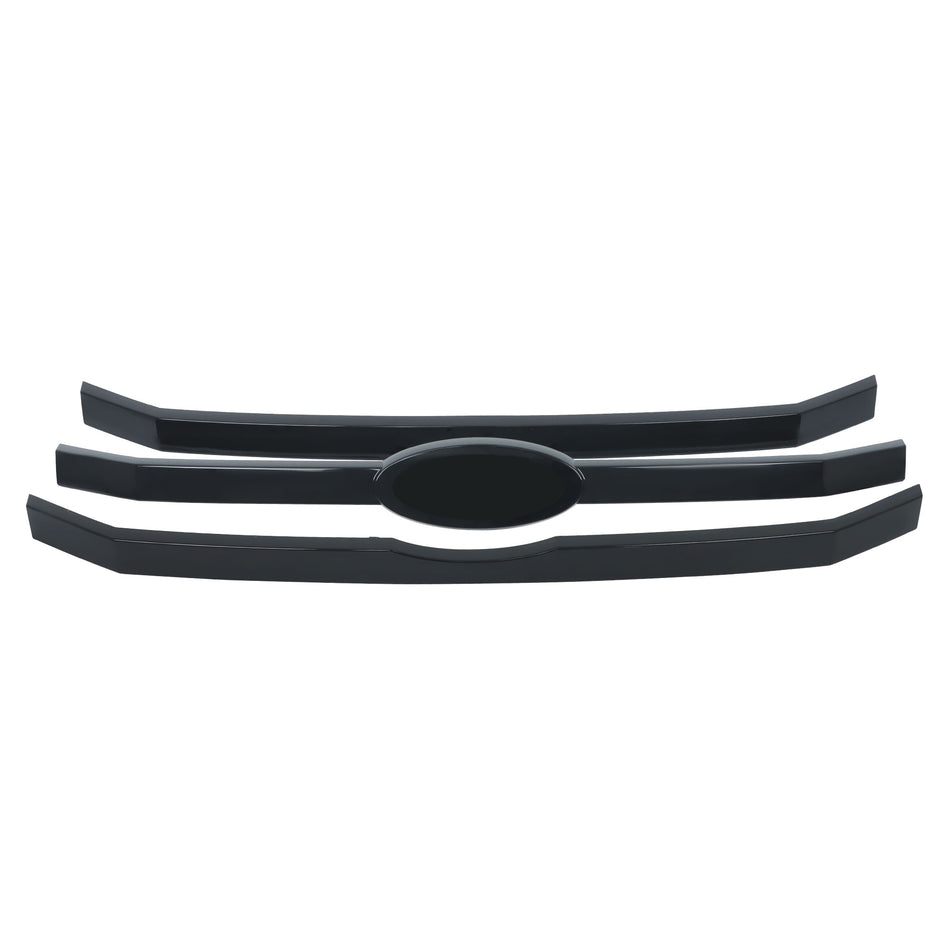 Labwork Front Upper Grille Bars Only Black For 2009 2010 2011 2012 Ford Flex