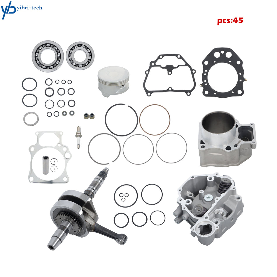 Cylinder Head/Crankshaft/Cylinder Rebuild Kit/Bearing For Honda TRX500 2009-24