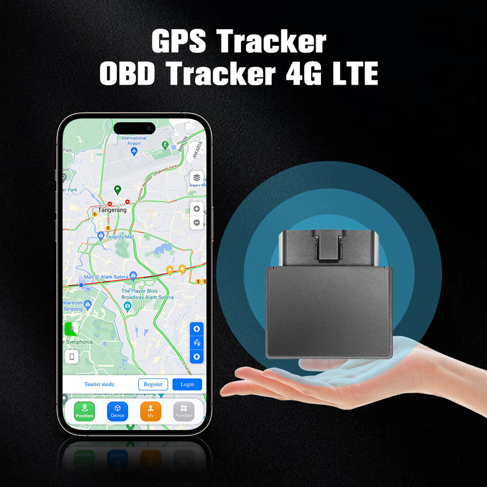 GT08 4G-LTE GPS Vehicle Tracking Device Support Android & IOS APP Low Monthly
