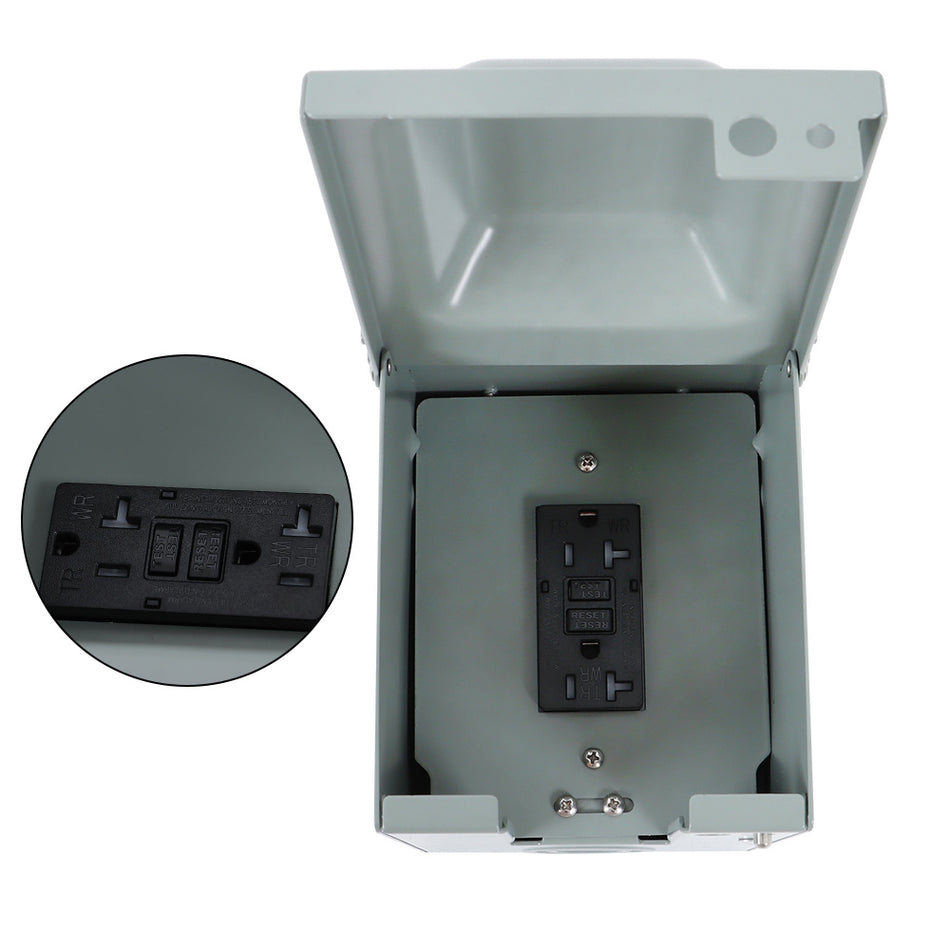 Labwork 20 AMP WRTR GFCI Receptacles Rainproof 3R Electrical Outlet Box