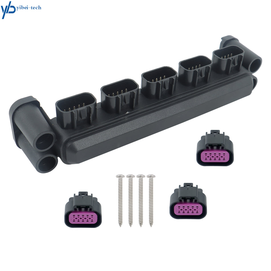 For Mercury Marine 5-Way Junction Box Kit With Three Weather Caps 98-8M0165557