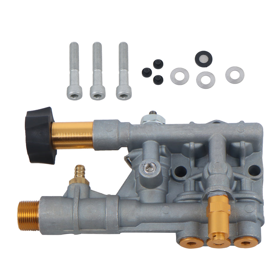 Pressure Washer Pump Manifold Kit 7108366 With Mounting Bolt Washer Pump Sliver