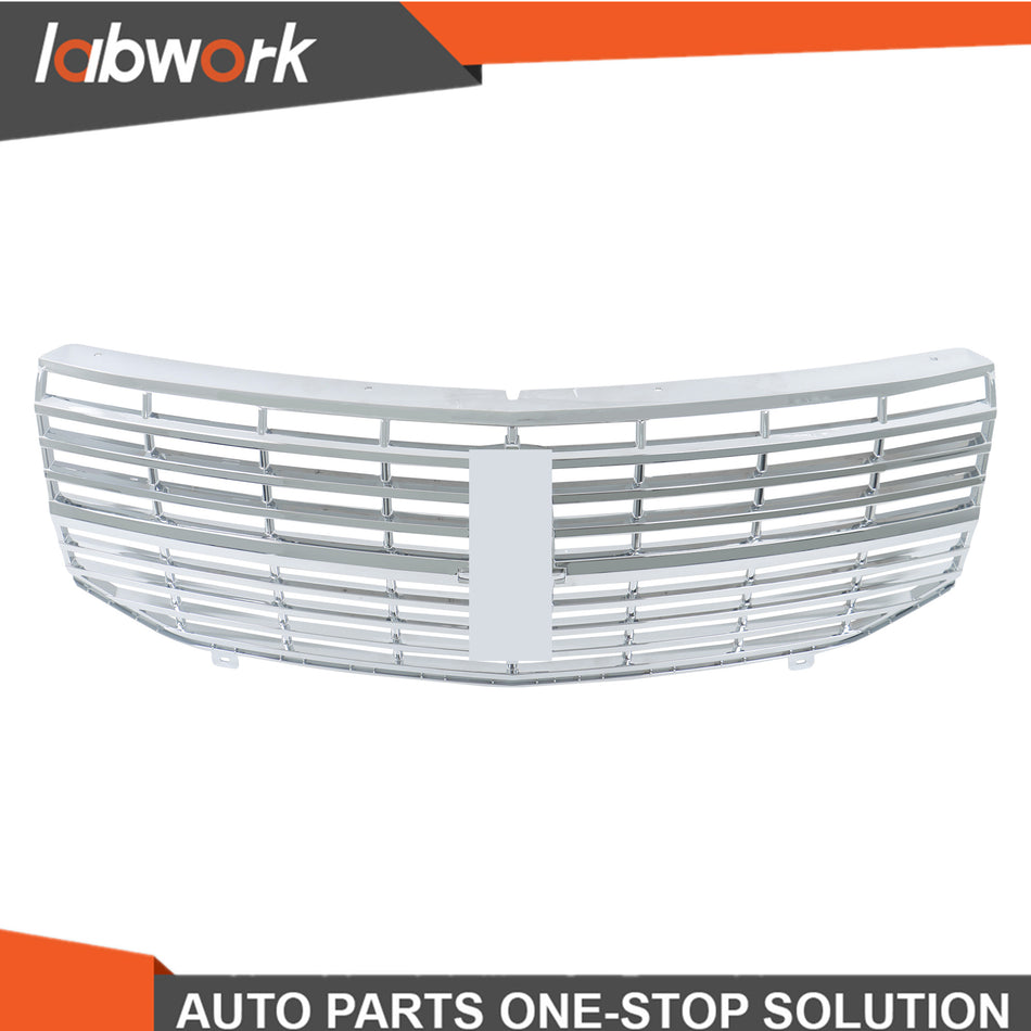 Labwork Chrome Front Bumper Upper Grille For 2007-2014 Lincoln Navigator Plastic