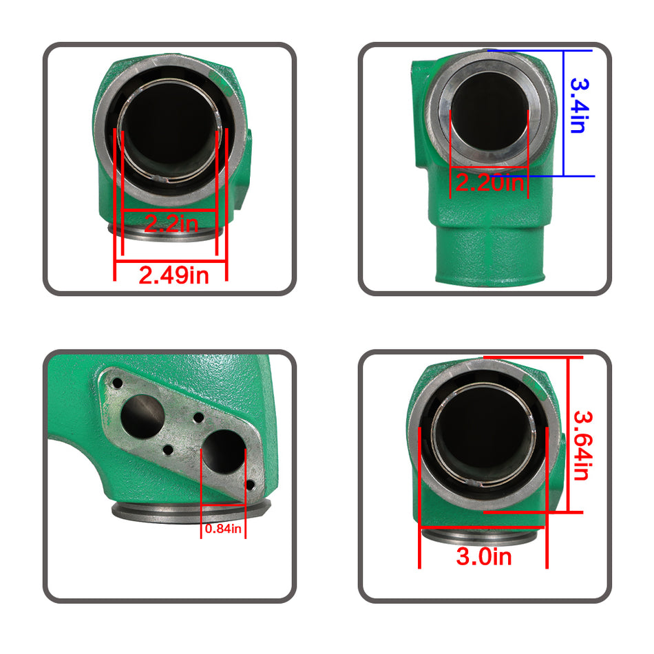 Exhaust Elbow for Volvo Penta 31- and 41-series Diesels Replaces 859963 & 877415