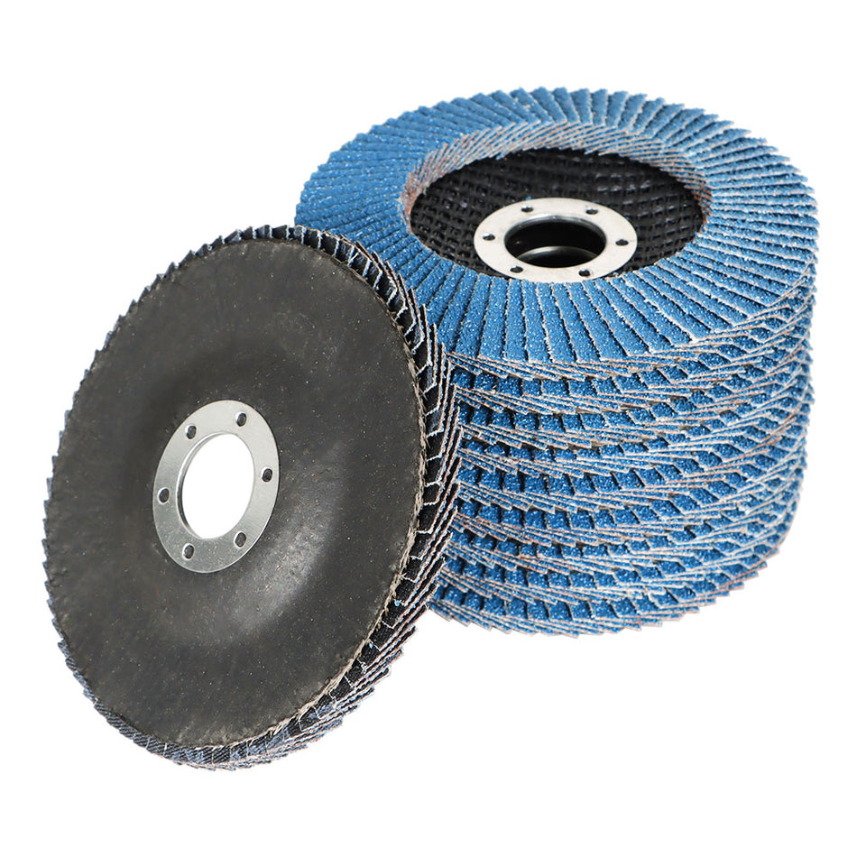 Premium Zirconia Flap Disc Sanding Grnding 4-1/2" X 7/8" 40 Grit T29 100 Pack