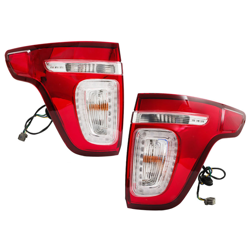 Labwork Rear Left+Right Tail Lights Brake Lamp For 2011-15 Ford Explorer Halogen