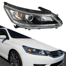 Load image into Gallery viewer, Halogen Headlamps For 2013-2015 Honda Accord Sedan Black Headlights Passenger RH