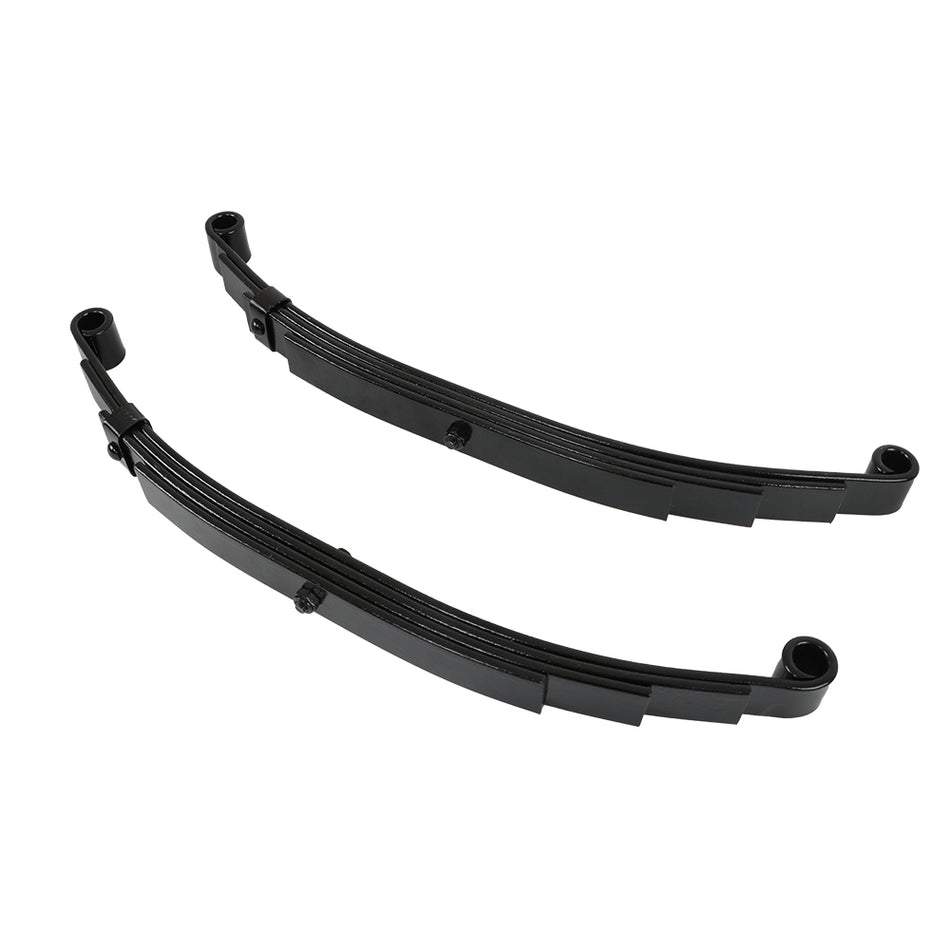 Labwork Double Eye Spring 25-1/4" Length 1.75" Width 2PCS 4 Leaf 2500lb Capacity