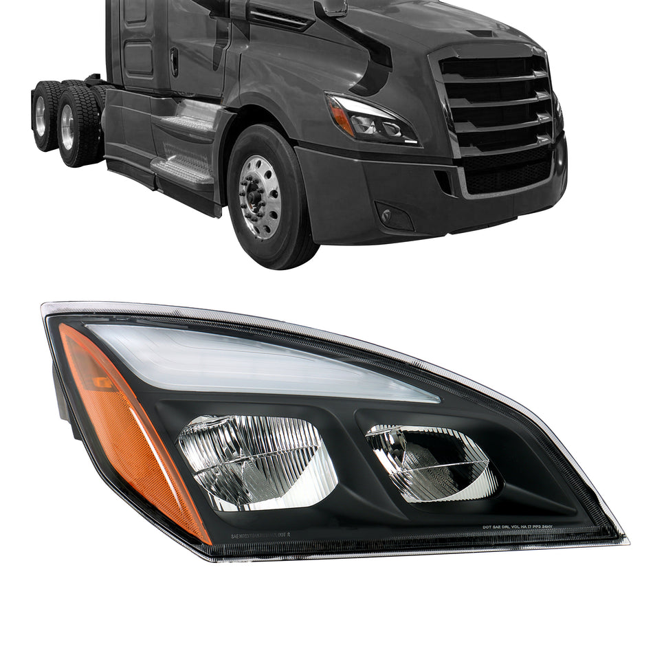 12 V Front For Freightliner Cascadia 2018-2023 LED Right Driver Side Headlight