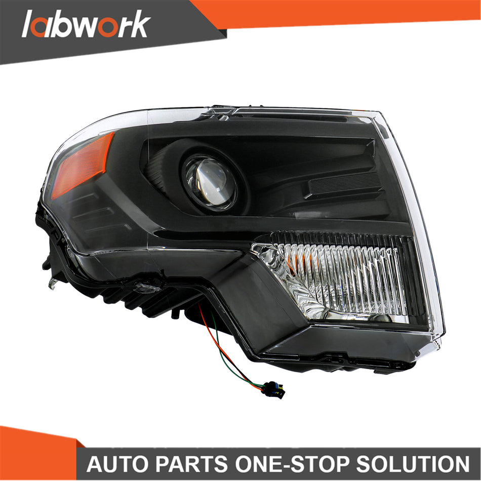 Labwork Headlight For Ford F150 2013-2014 HID Type Projector Assembly Right Side