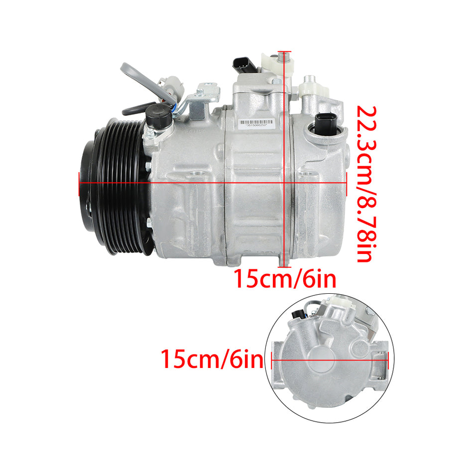 Labwork A/C Compressor For Toyota Sienna 2011-2015 2016 3.5L CO 29042C Aluminum