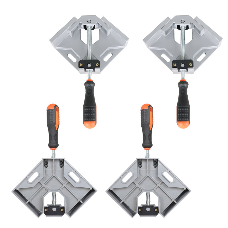 New 4 Pcs Right Angle Clamp 90 Degree Wood Corner Clamps W/ Adjustable Swing Jaw