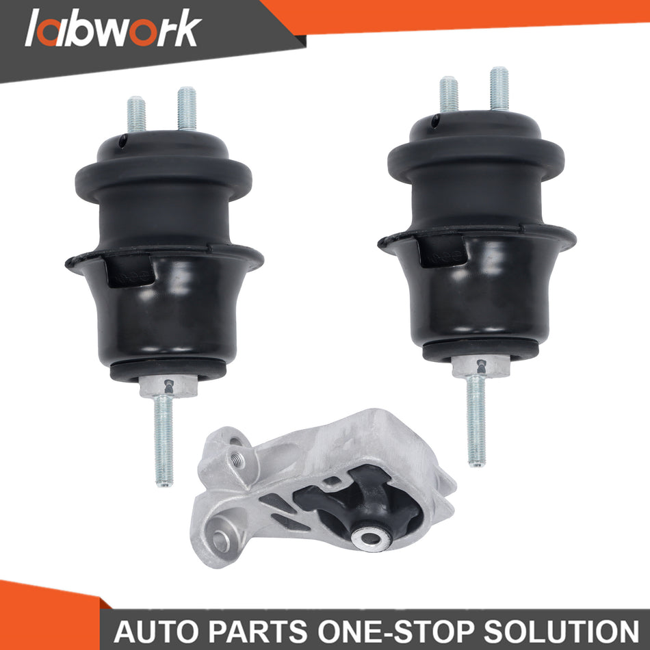 Labwork Front Engine Motor Mount 3PCS Set For Subaru Legacy&Outback 10-12 2.5L