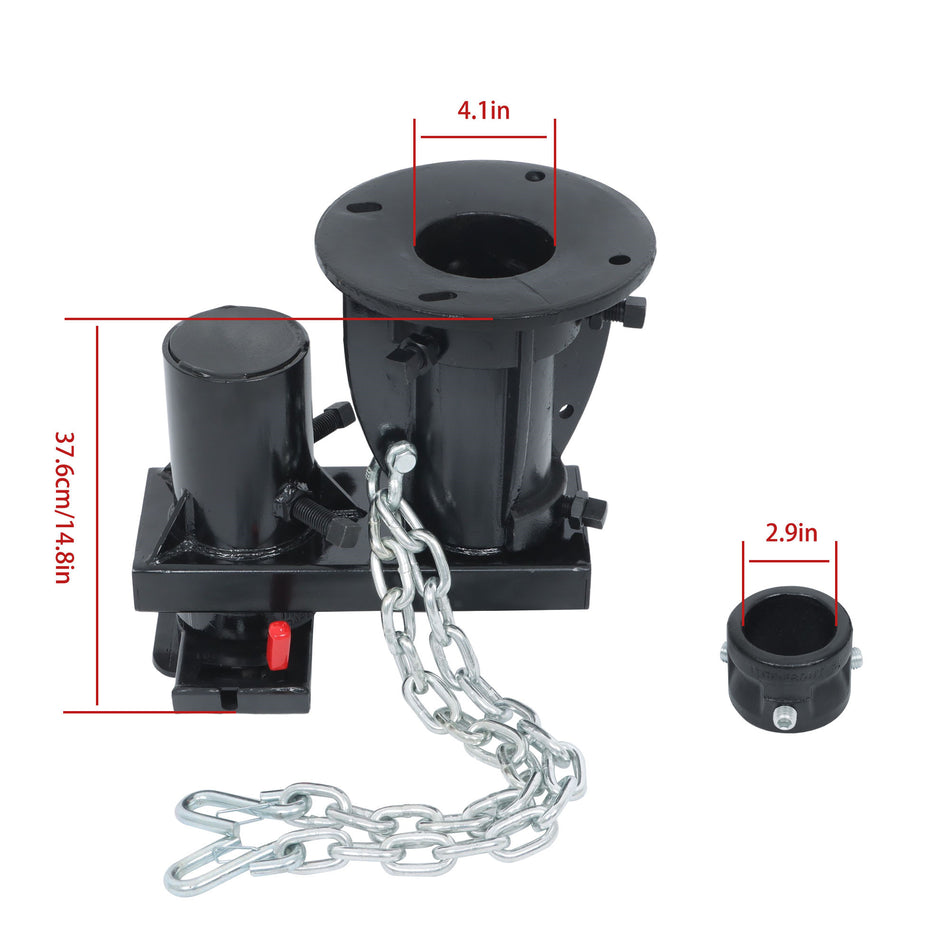 Labwork Fifth Wheel to Gooseneck Adapter W/7-1/2" Offset For RV C5G X 12''-16'