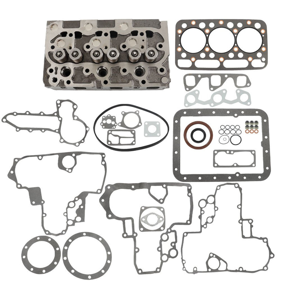 Cylinder Head w/ Valves + Gasket For Kubota D1402 L2202 L2402 KH91 New