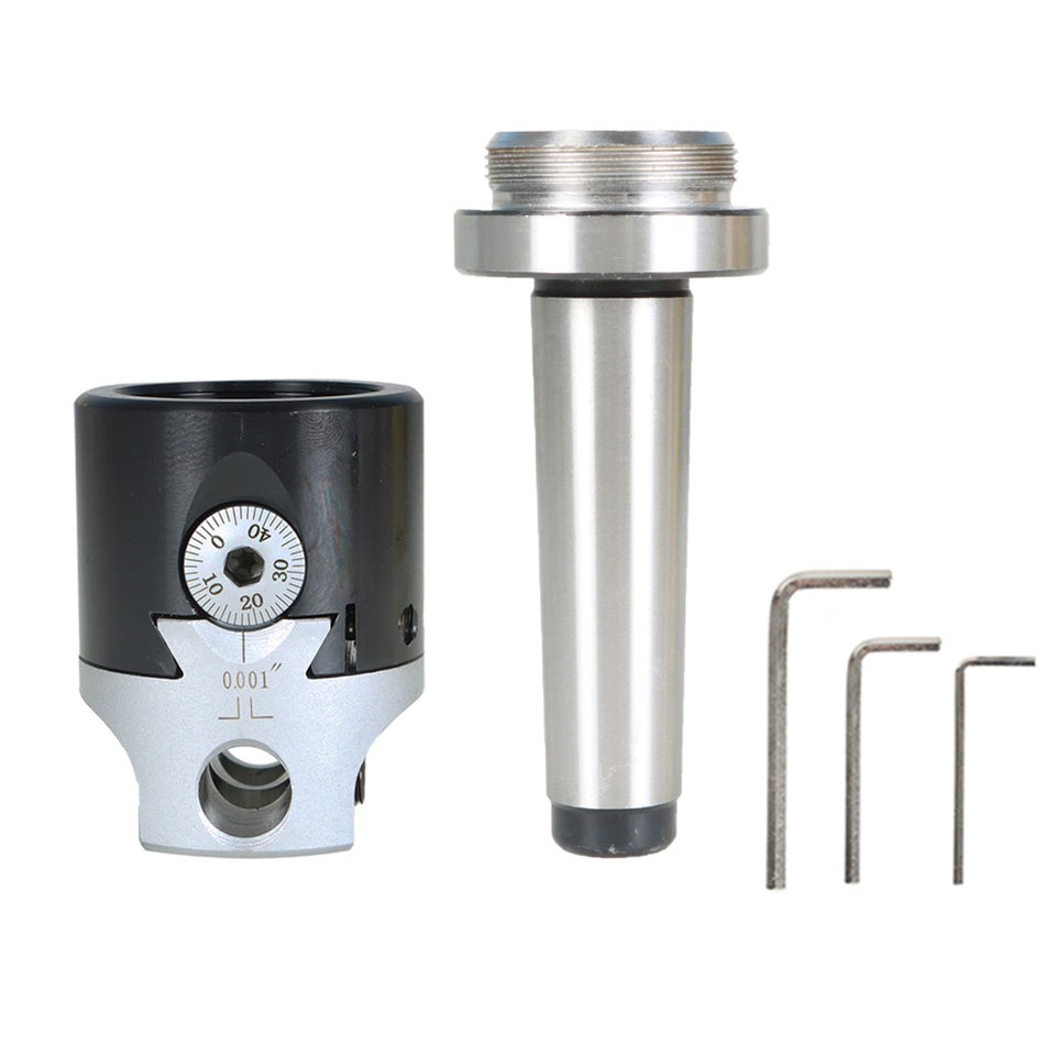 MT3-M12 2 Inch Boring Bar Head Set Tipped Hole Milling Holder Carbon Steel