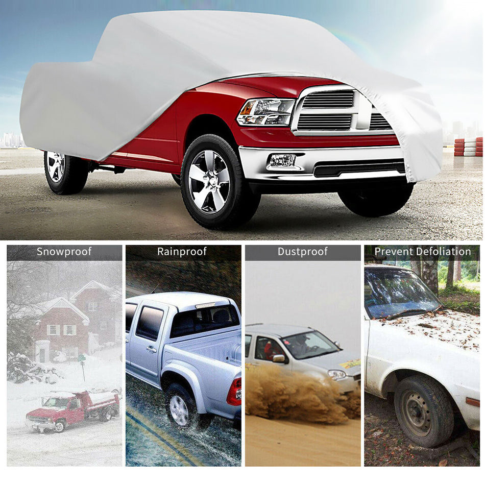 Labwork Pickup Truck Cover For Outdoor Sun Dust Scratch Rain Snow Waterproof