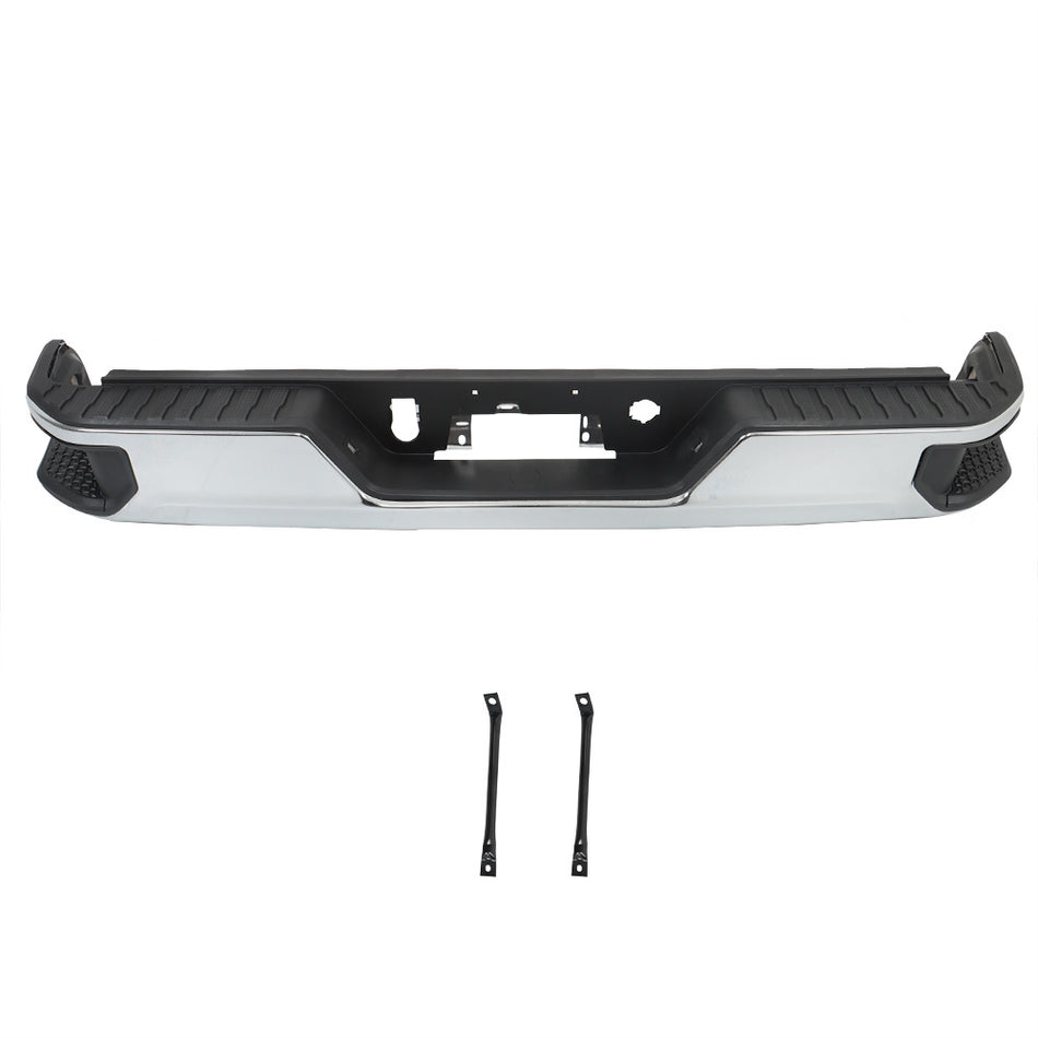 Labwork Chrome Complete Rear Bumper Assembly For 2019-2023 Sierra/Silverado 1500