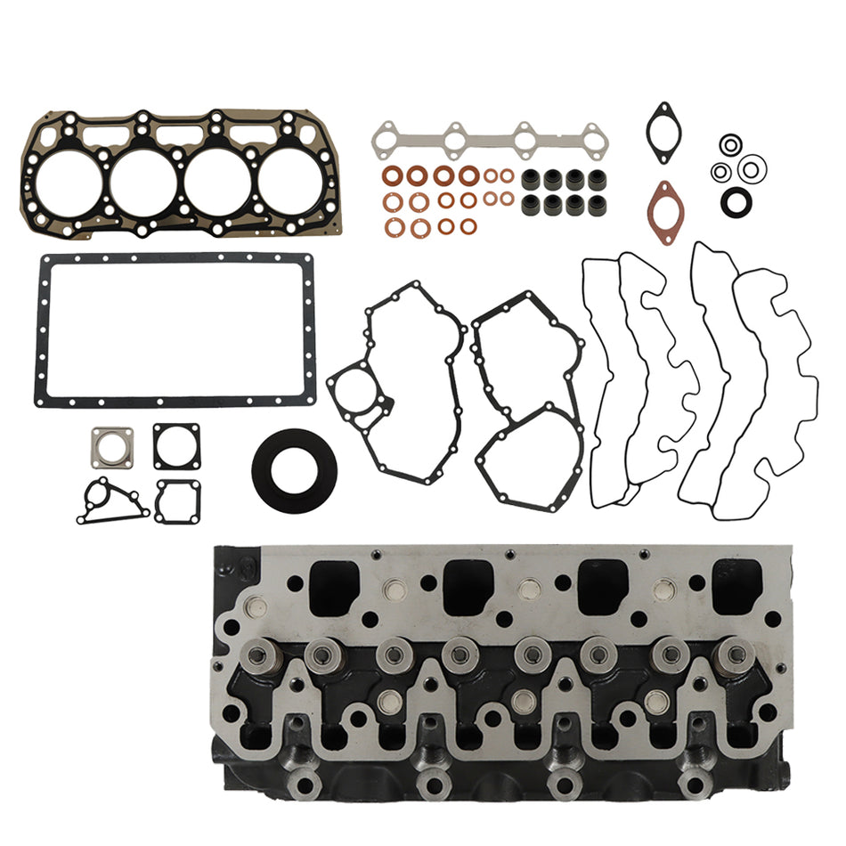 Complete Cylinder Head & Full Gasket Kit For Perkins 404D-22T 104-22 404C Engine