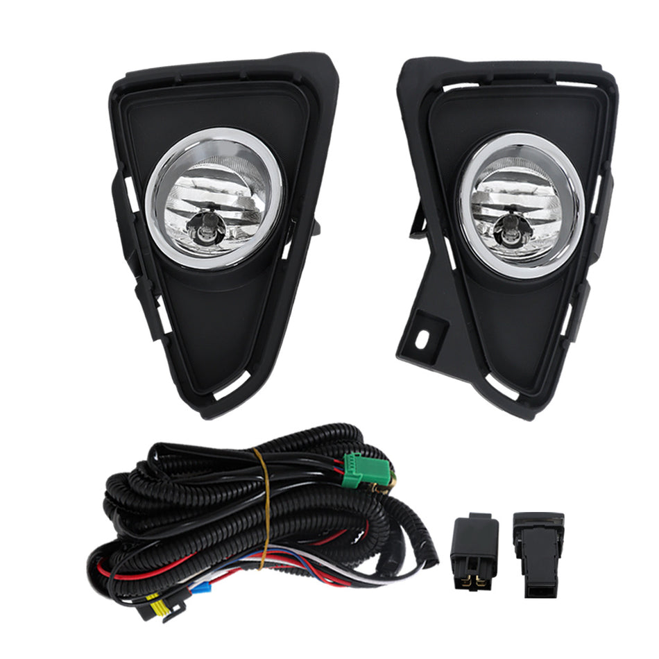 Labwork Front Bumper Fog Lights Lamp For 2016-2018 Toyota RAV4+Switch+Wiring Kit