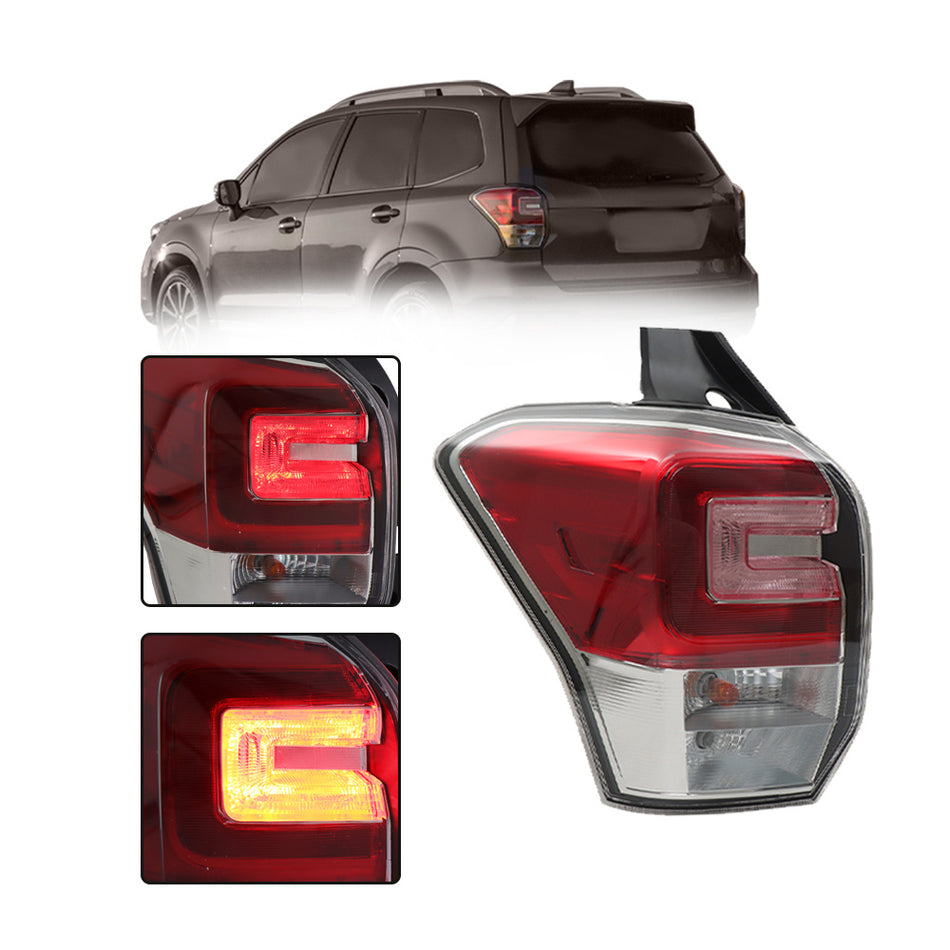 Labwork Driver Side Tail Lights Assembly For 2017-2018 Subaru Forester Halogen