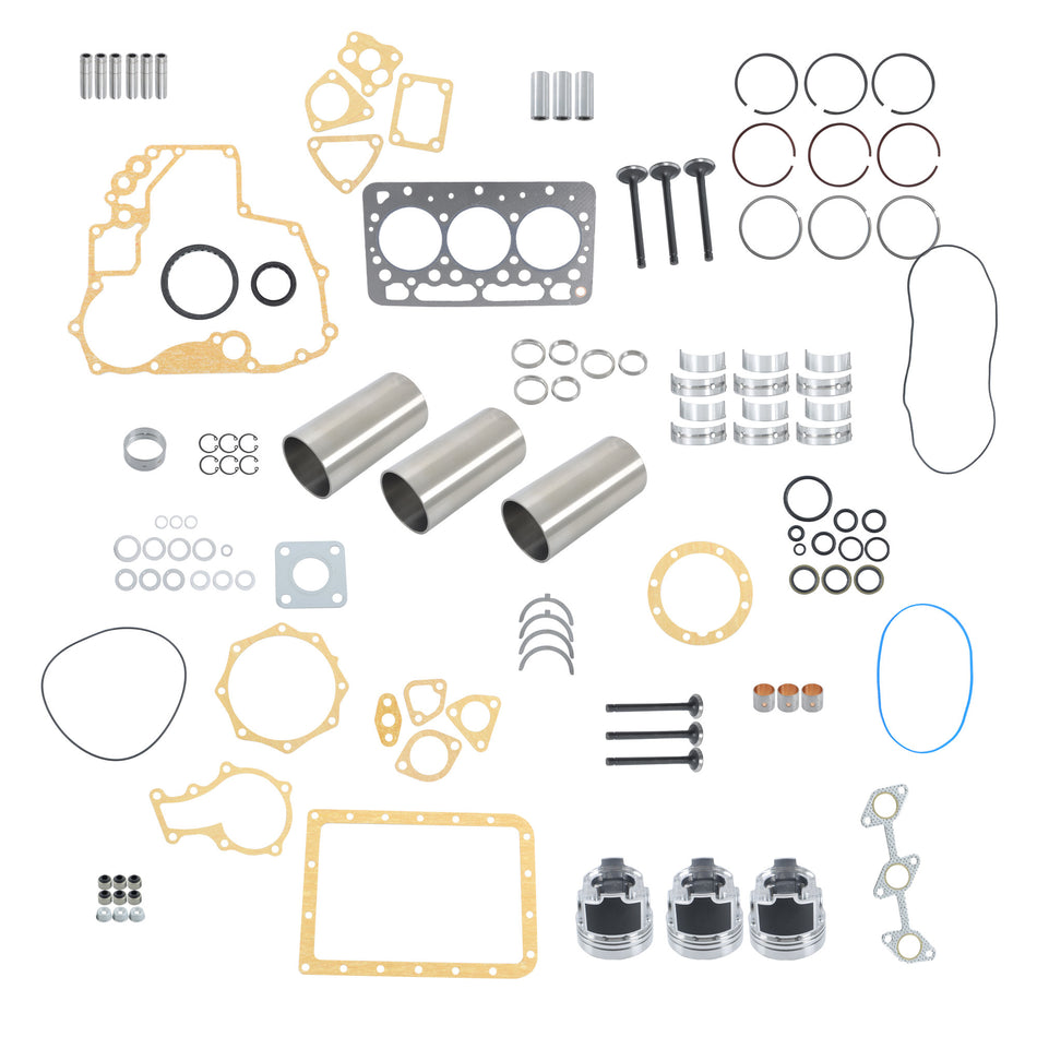 D662 Train Engine Bearing&Valve For Kubota Rebuild Overhaul Kit With Gasket Set