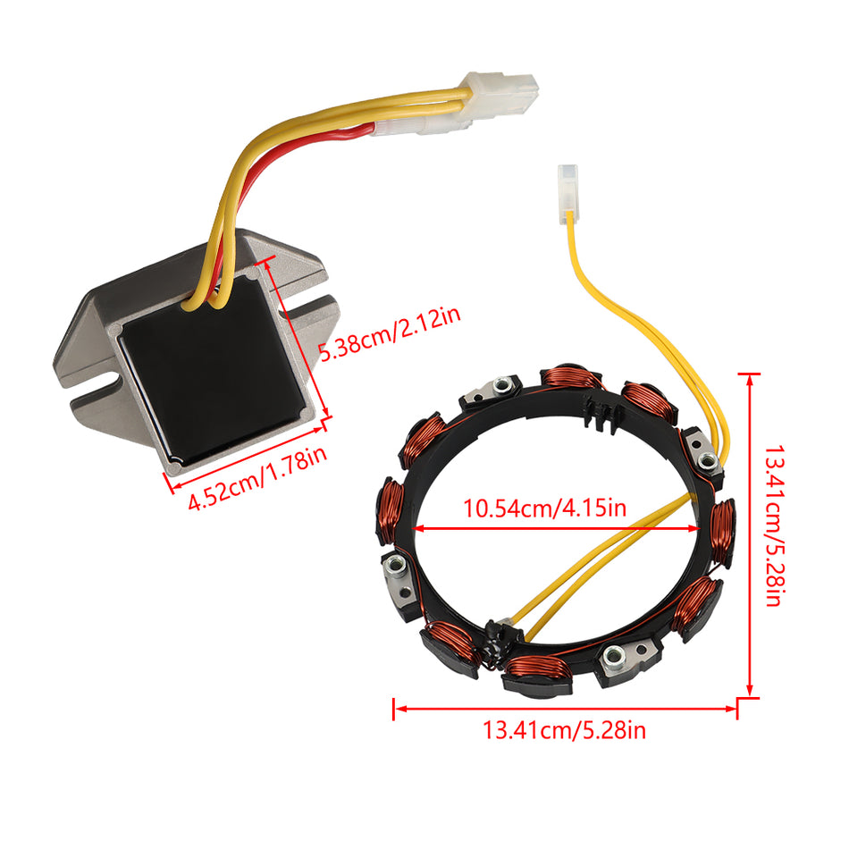 Alternator & Voltage Regulator For John Deere S2046 SST18 X330 Z225 Z245 Z425