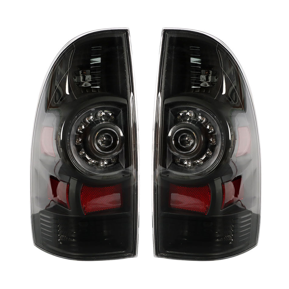 Labwork Rear Left&Right Tail Light For Toyota Tacoma 2005-2015 LED Black Shell