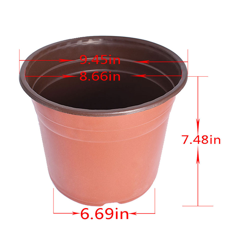 Garden Plastic Plant Flower Pots 100PCS Nursery Seedlings Starting Pot Container