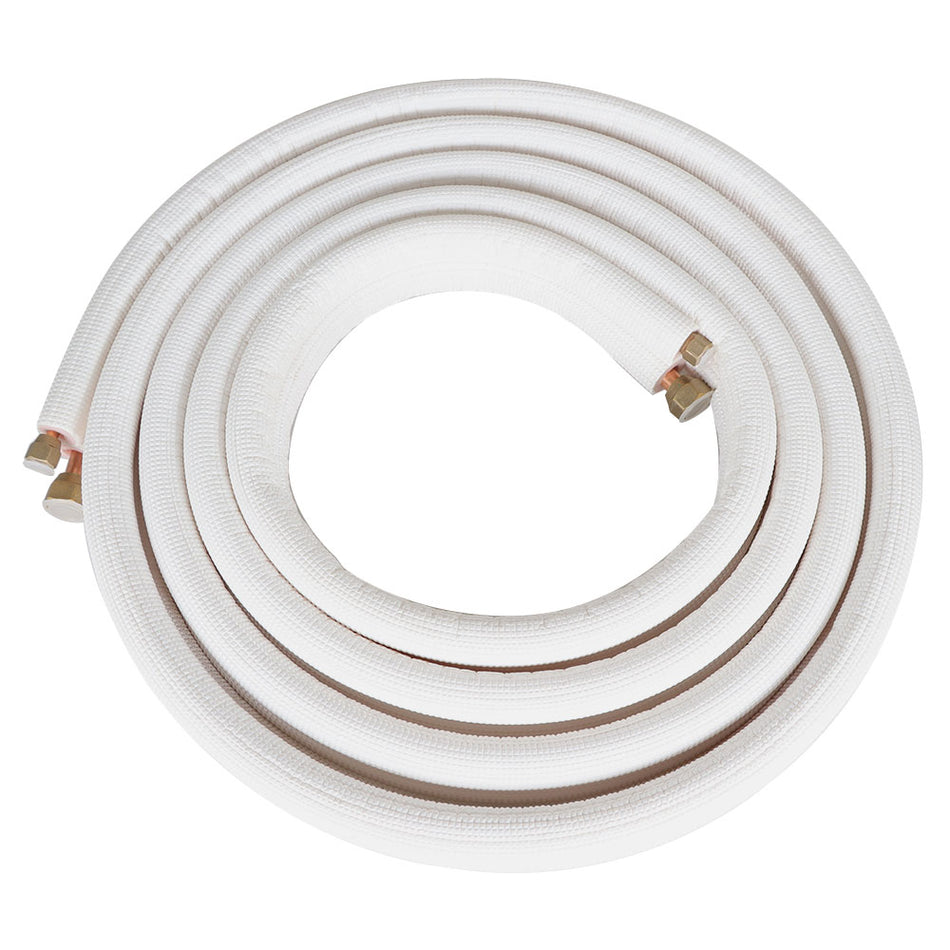 16 Feet Install Kit Fit For Mini Split Heat Pump Systems 1/4In-1/2In Dia. White