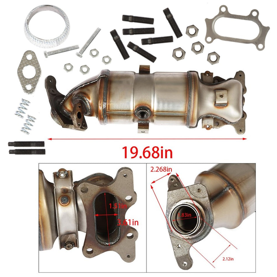 Labwork Front Catalytic Converter For Honda For Civic 2006-11 1.8L DX EX LX EPA