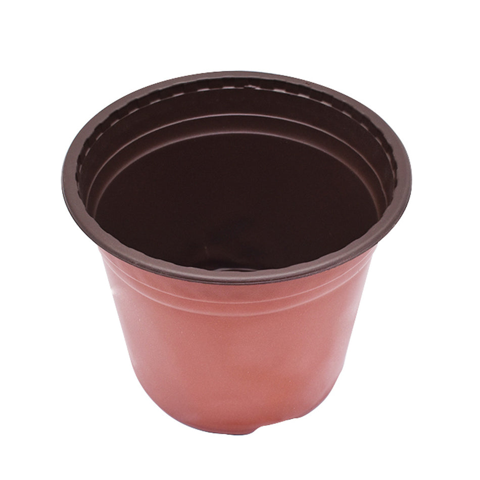 100Pcs Plastic Plant Flower Pots Nursery Seedlings Pot Container Growing Seed Up