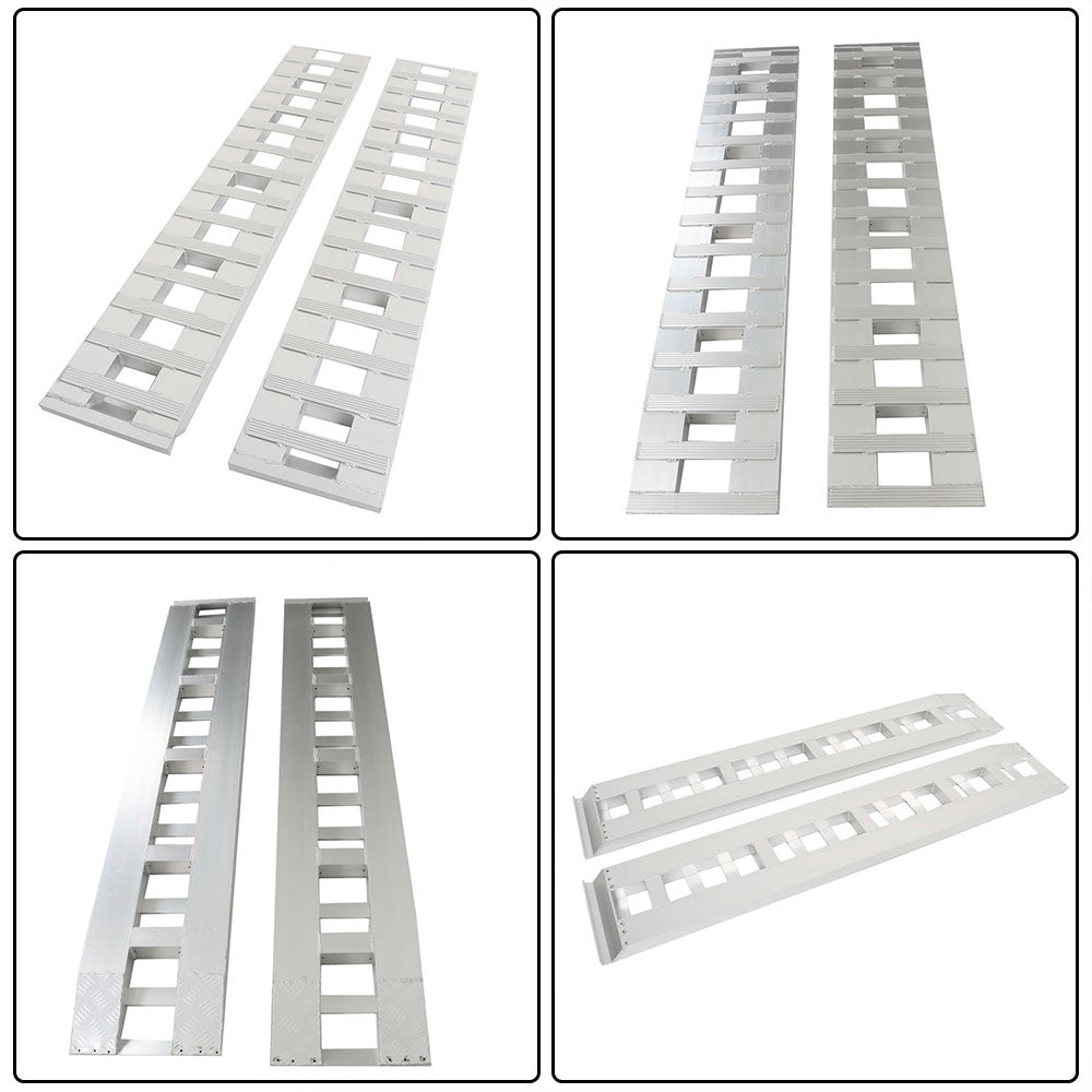 Labwork 84" x 15" 6061T6 Aluminum 6000 LBS Truck Car Auto Trailer Ramps Hook end