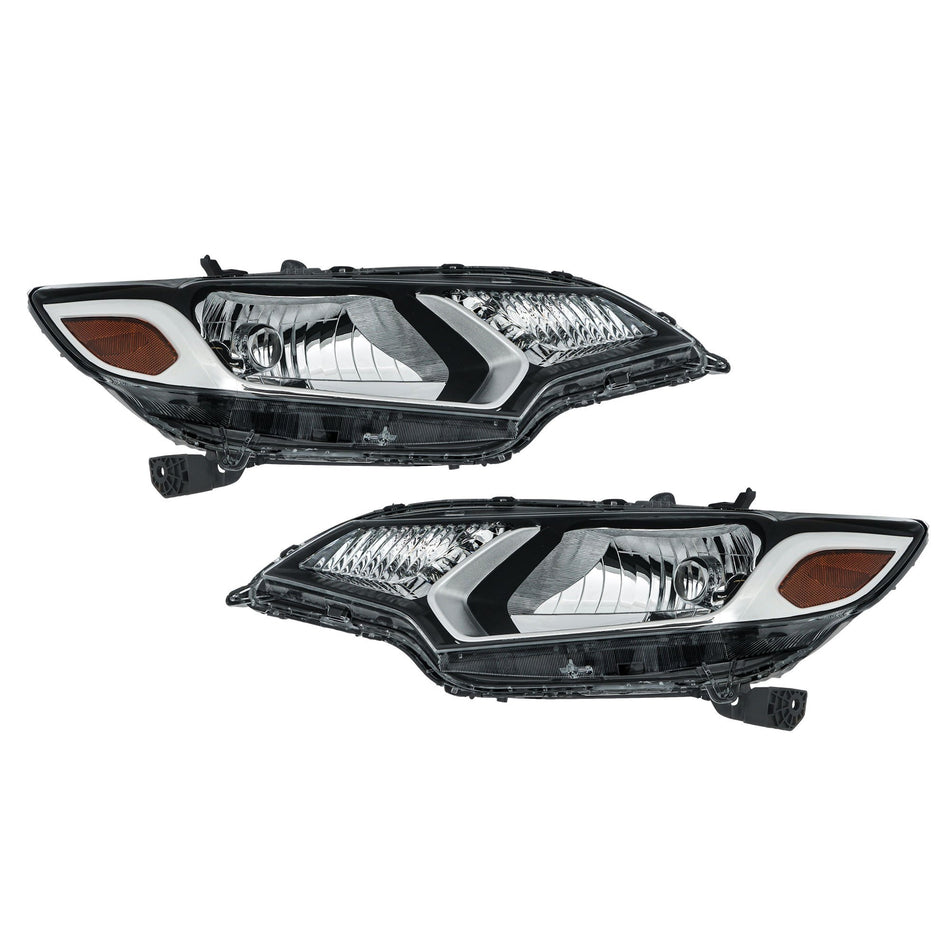 Labwork Left+Right Headlight For Honda Fit EX/DX/EX-L/LX/SE 2015-2017 Halogen H4