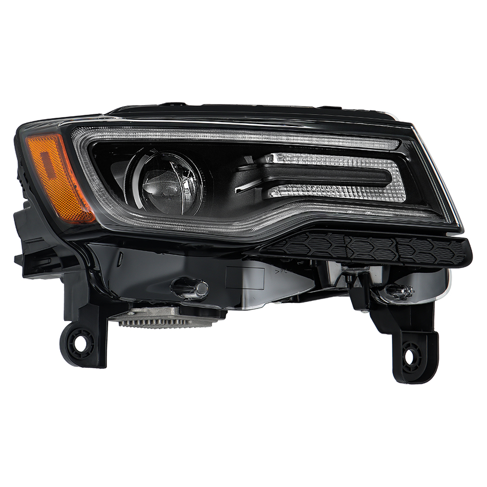 Labwork Right Headlight For 2016 Jeep Grand Cherokee HID Black 55112916AF