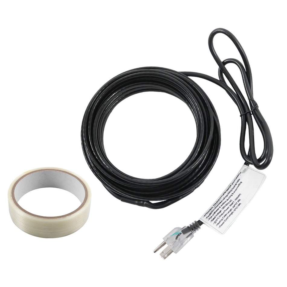 For Water Pipes Heating Cable 24 Feet For Pipe Freeze Protection Heat Tape 120V