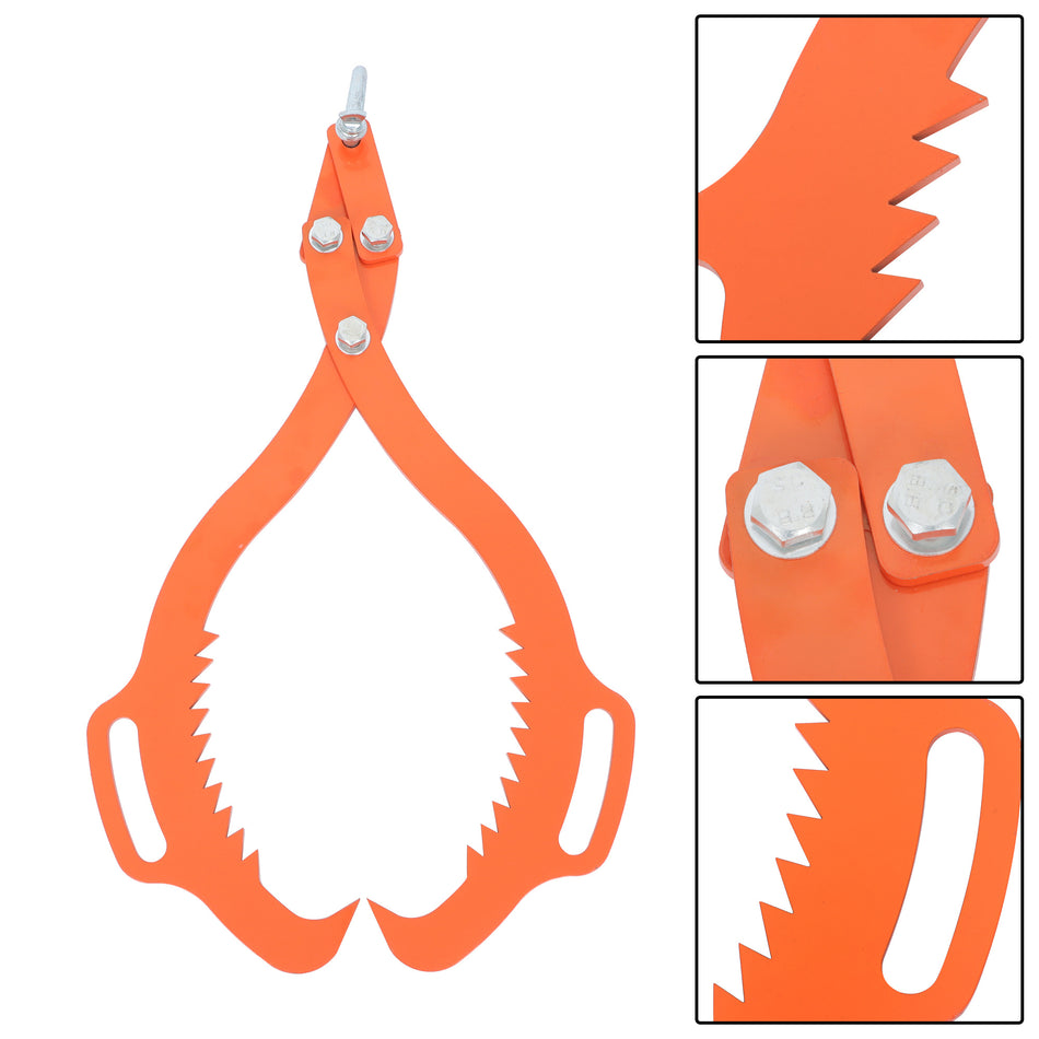 28 Inch Heavy Duty 2 Claw Timber Log Lifting Tongs For Timber Log Claw Hook Red