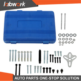 Labwork 46Pcs Multifunctional Harmonic Balancer Puller Set Flywheel Puller