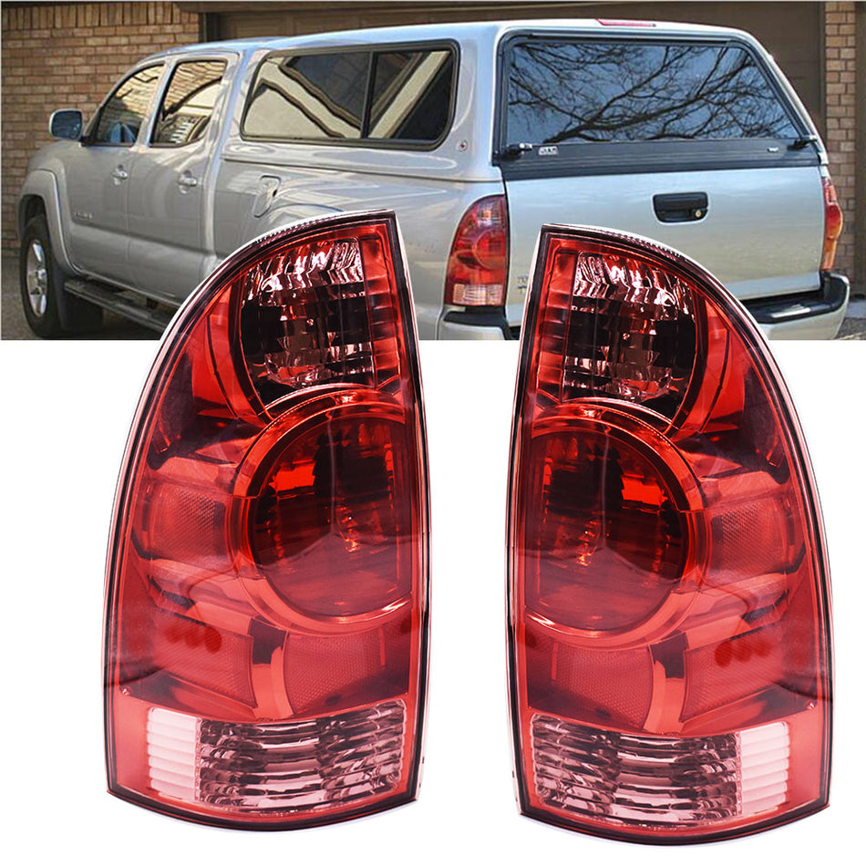 Labwork Outer Driver+Passenger Tail Light For Toyota Tacoma 05-15 Pickup Halogen
