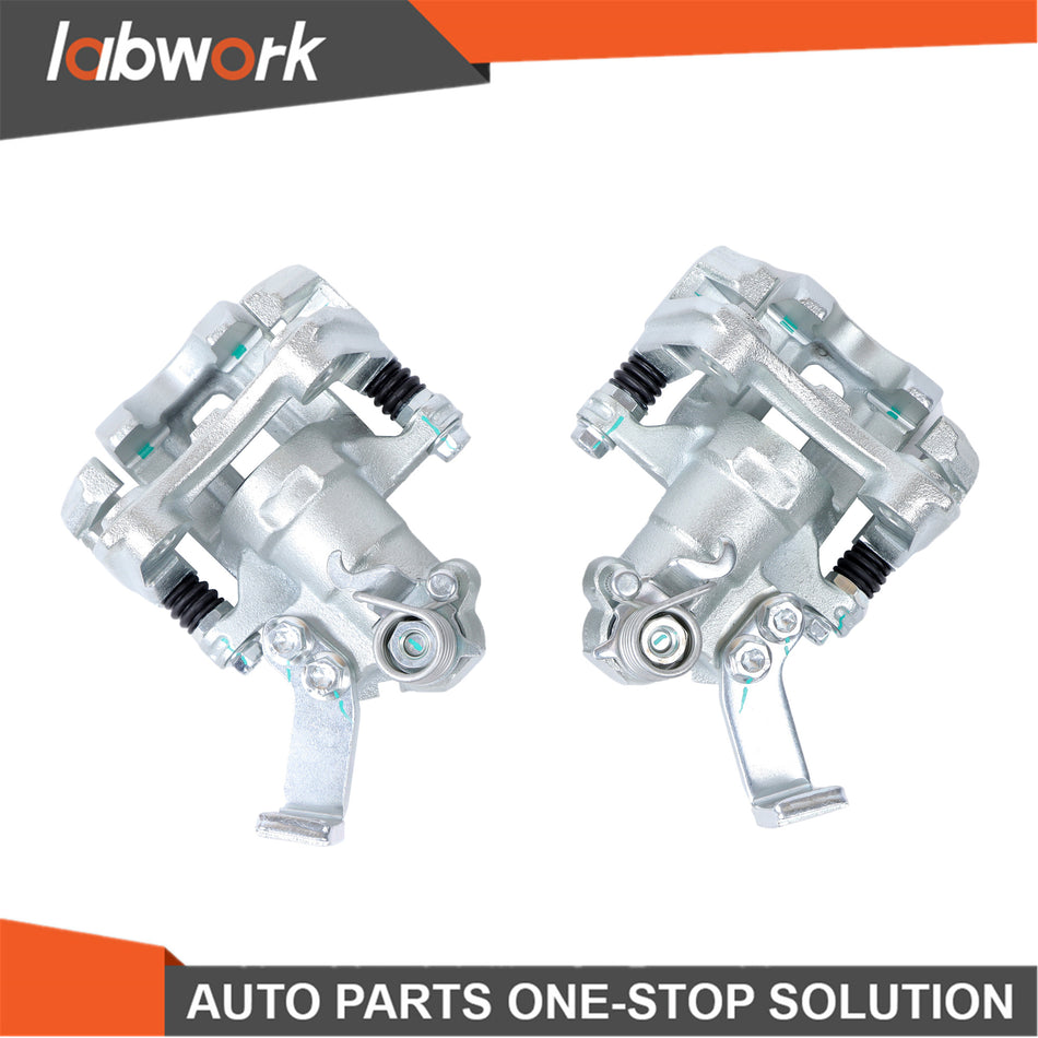 Labwork Rear LH & RH Disc Brake Calipers w/Bracket for Suzuki SX4 07-13 2.0L 2x