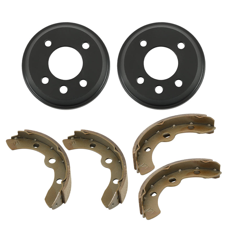 Golf Cart Brake Drums Shoes Kit For Gas/Electric Yamaha G1, G2, G8, G9 (82-92)