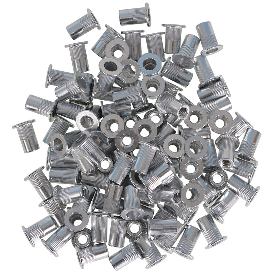 High-Quality Rivet Nut Rivnut Insert Nutsert SAE 8 - 32 Aluminum 100 Pieces