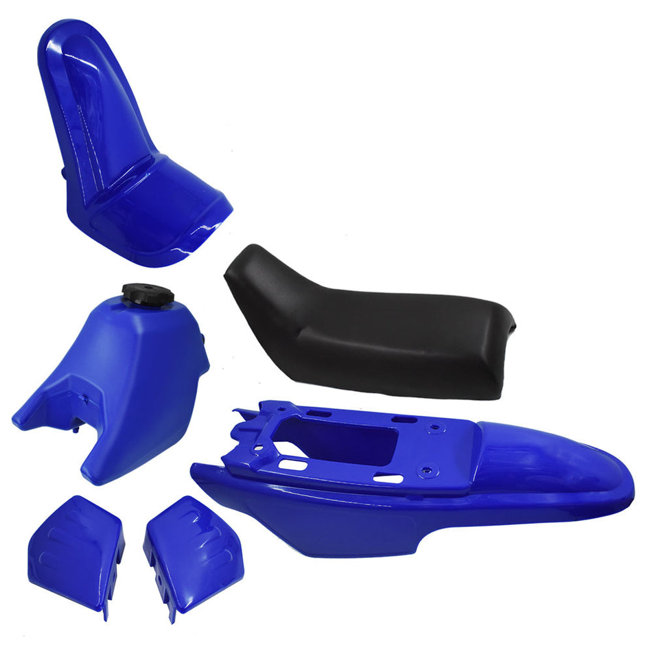 NEW For Yamaha PW50 PY50 Blue Plastic Fender Body Cover Seat Gas Tank Kit