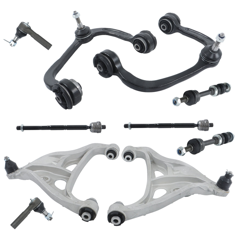 Labwork 10X Front Lower Control Arms Tie Rod Ends For 2005 - 2008 FORD F-150 2WD