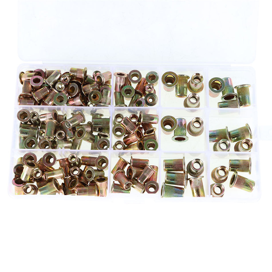Rivet Nut Kit 150Packs 1/4-20 10-32 10-24 8-32 6-32 SAE Rivnut Assort Set