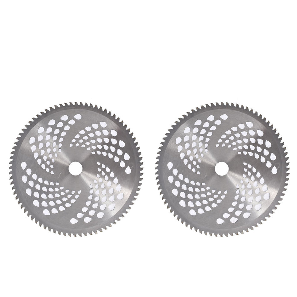 2 Pack Replace For Cutter Trimmer Weed Eater Carbide Tip Brush Blades 80T x 10"